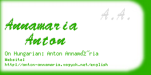 annamaria anton business card